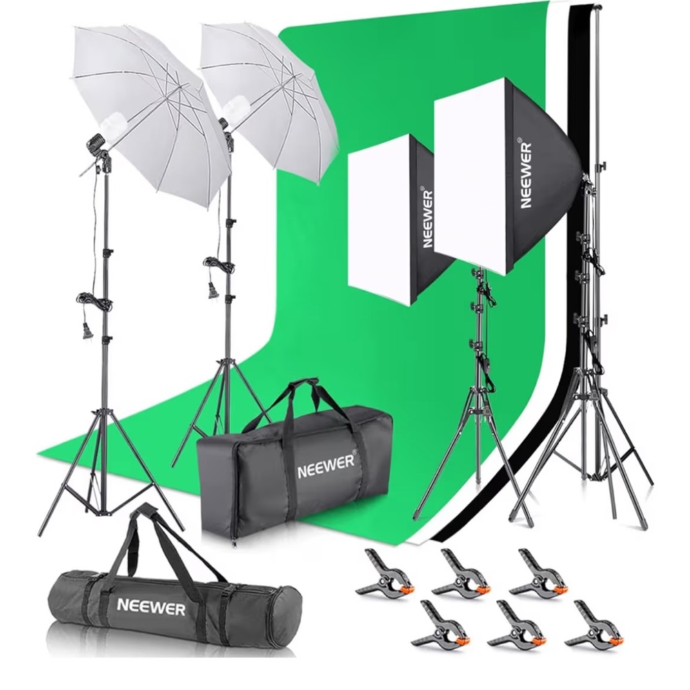 Neewer Photography Lighting Kit w/ backdrop
